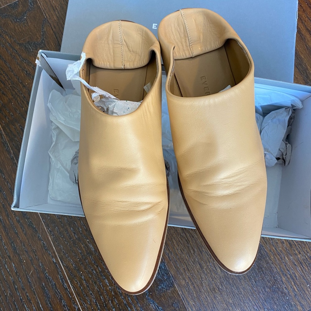 Everlane | mules | tan
